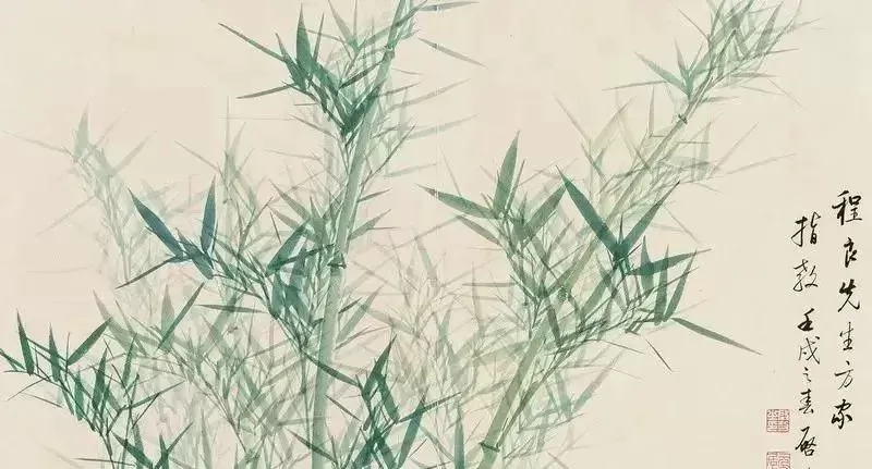 启功国画竹子欣赏：笔墨瘦劲处，自有风骨生