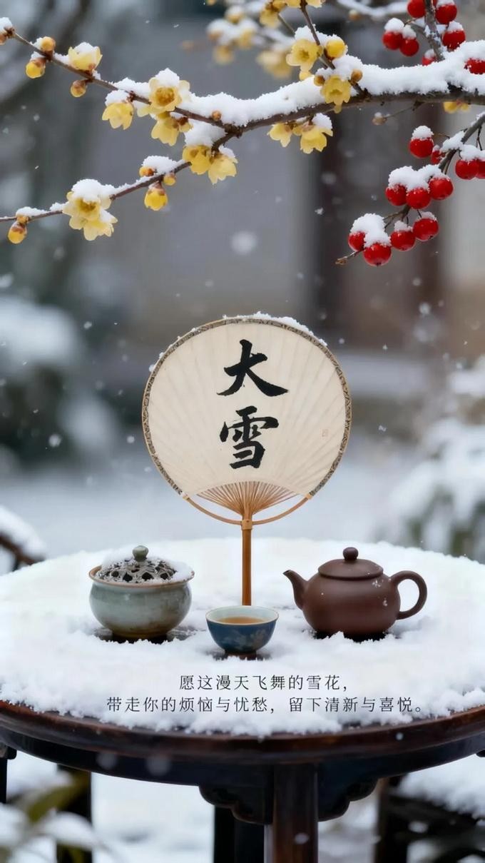 大雪节气简短独特祝福语