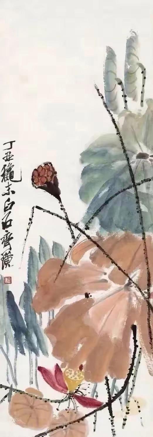 齐白石秋荷作品欣赏（20幅）