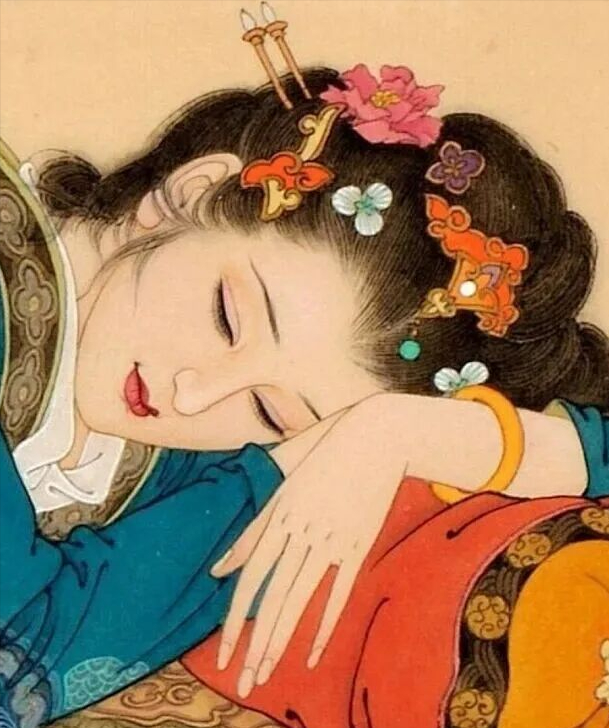 项维仁女性工笔画作品欣赏