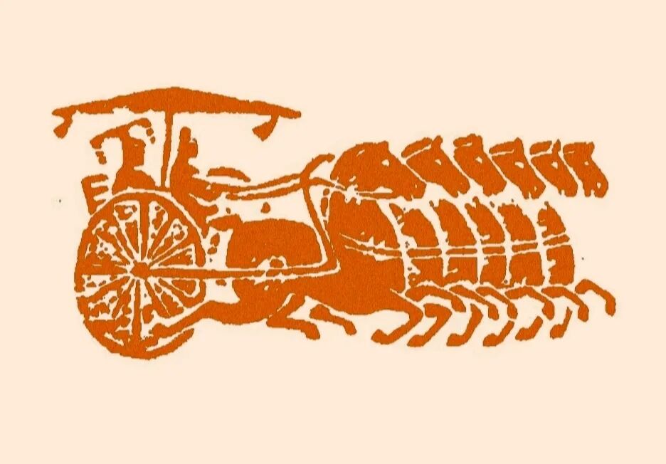 漂亮的古车马纹 汉砖的顶级审美