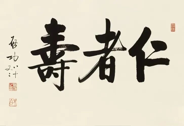林则徐、齐白石、林散之、于右任、启功、沈鹏、孙晓云等书家笔下34幅《仁者寿》书法作品欣赏