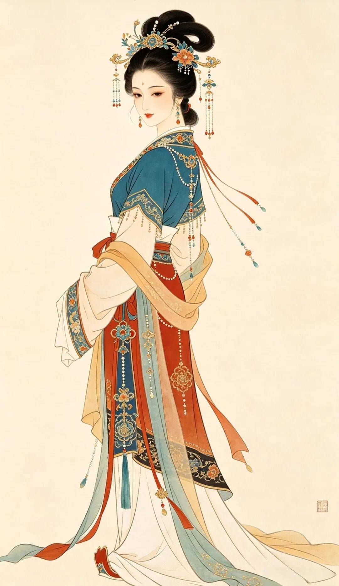 八幅仕女图，美到骨子里的中国风